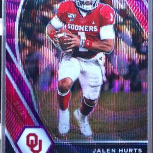 2021 Prizm Draft Picks Jalen Hurts Purple Wave #32 Sooners