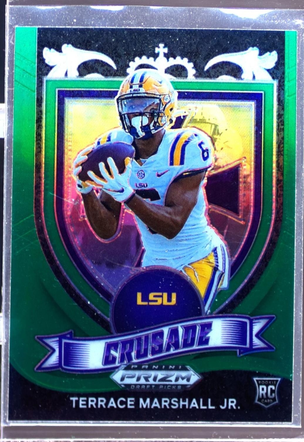 2021 Prizm Draft Picks Terrace Marshall Jr. Green RC #180 Tigers