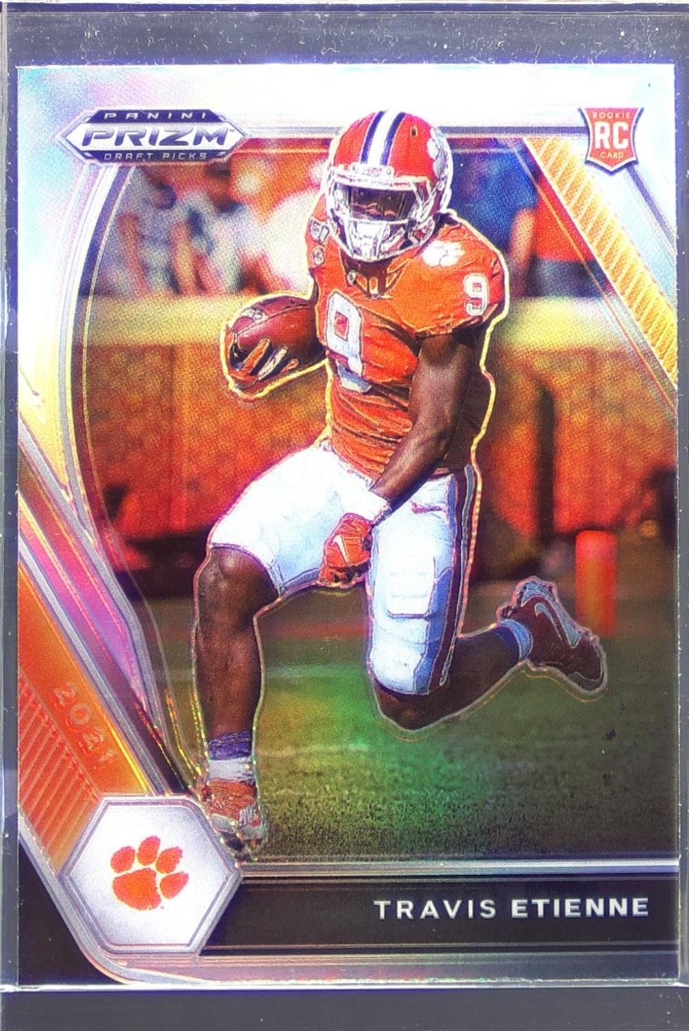 2021 Prizm Draft Picks Travis Etienne Jr. Silver RC #107 Tigers
