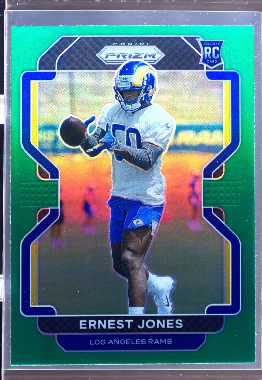 2021 Prizm Ernest Jones Green RC #421 Rams