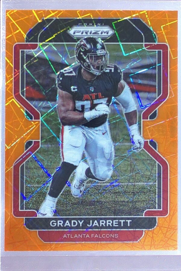 2021 Prizm Grady Jarrett Orange Lazer #326 Falcons