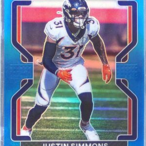 2021 Prizm Justin Simmons Light Blue #205 Broncos