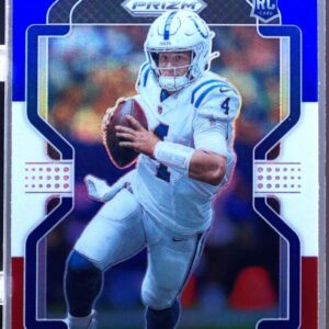 2021 Prizm Sam Ehlinger Red White and Blue RC #395 Colts