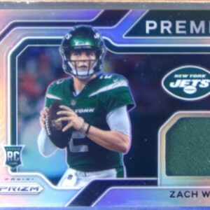 2021 Prizm Zach Wilson JSY RC #PJ-2 Jets Premier Jerseys