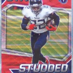 2021 Rookies & Stars Derrick Henry #SS-3 Titans Star Studded Red Wave