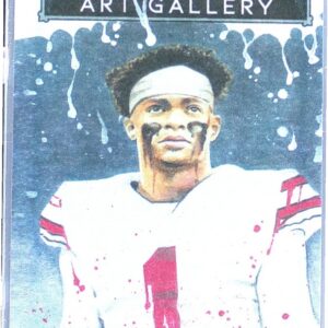 2021 SAGE Premier Draft Justin Fields RC #AG-27 Buckeyes Art Gallery