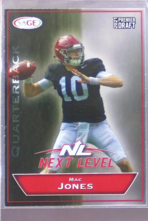 2021 SAGE Premier Draft Mac Jones Red RC #161 Tide