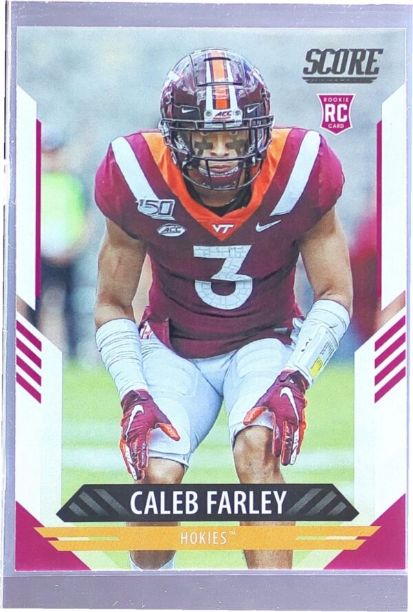 2021 Score Caleb Farley RC #341 Hokies
