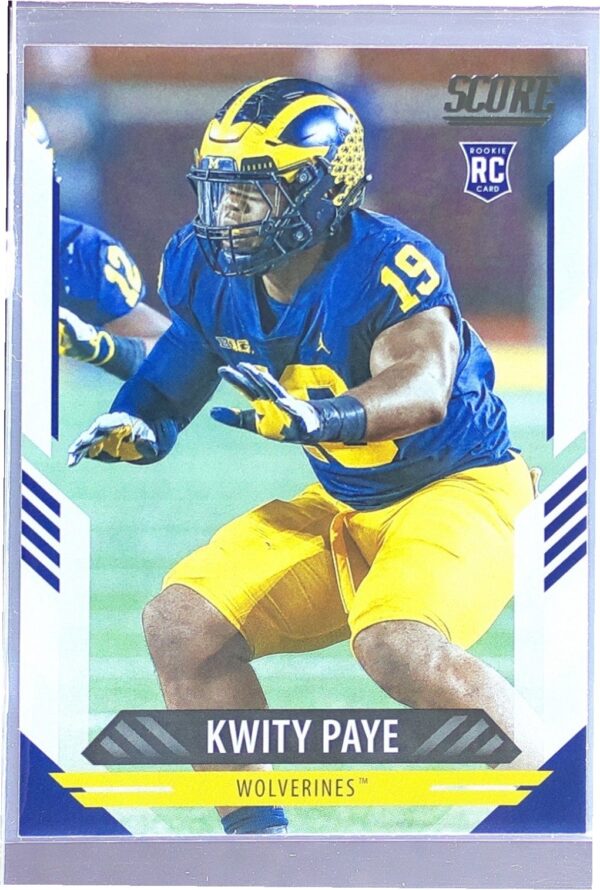 2021 Score Kwity Paye RC #346 Wolverines