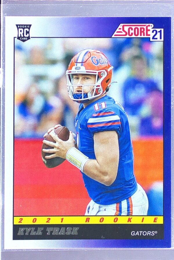 2021 Score Kyle Trask #TB10 Gators 1991 Throwback RC