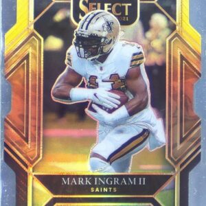 2021 Select Mark Ingram II Black and Gold Prizm Die Cut #215 Saints