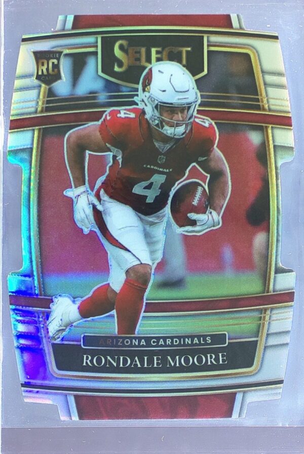 2021 Select Rondale Moore Silver Prizm Die Cut RC #58 Cardinals