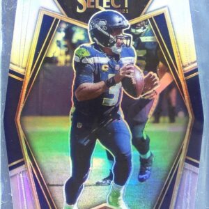 2021 Select Russell Wilson Silver Prizm Die Cut #130 Seahawks