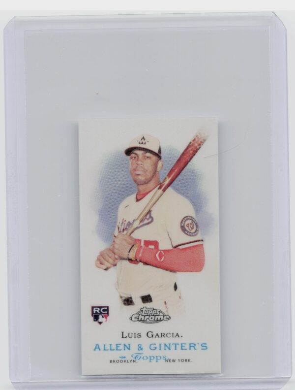 2021 Topps Allen & Ginter Chrome Luis Garcia #MRD-12 Nationals Mini Rookie Desig