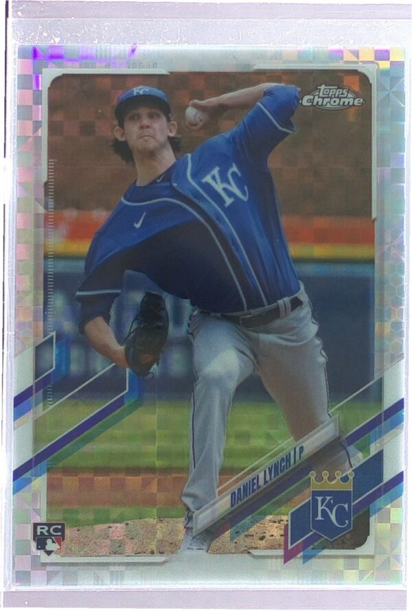 2021 Topps Chrome Update Daniel Lynch X Fractor /99 RC #USC34 Royals