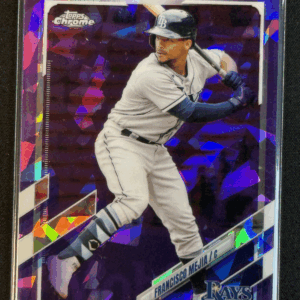 2021 Topps Chrome Update Francisco Mejia Purple Sapphire /10 Rays US219