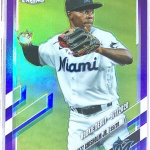 2021 Topps Chrome Update Jazz Chisholm Jr. Purple Refractor RC #USC52 Marlins