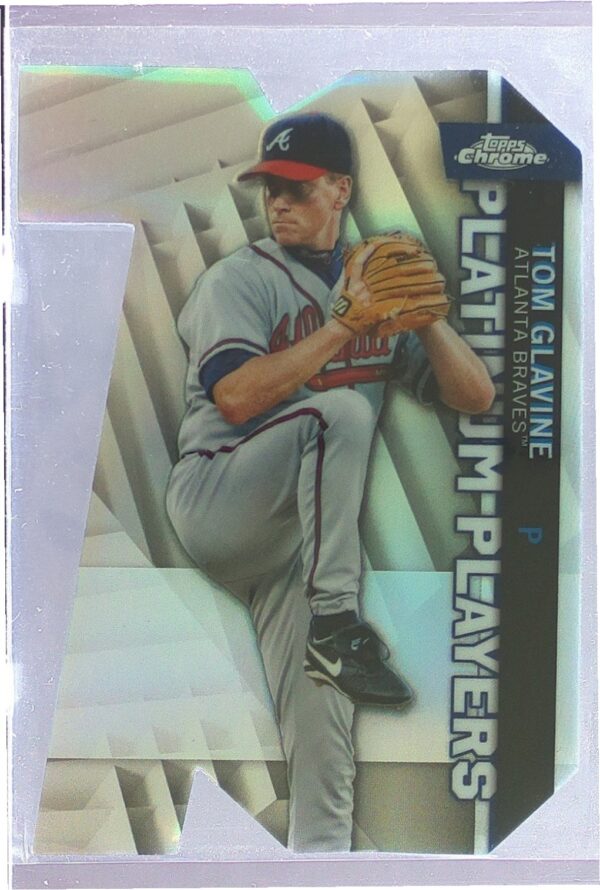2021 Topps Chrome Update Tom Glavine #CPDC-52 Braves Platinum Players Die Cuts