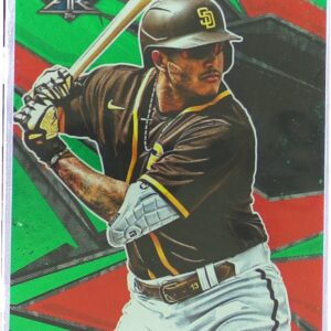 2021 Topps Fire Manny Machado Green /199 #187 Padres