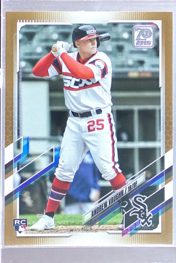2021 Topps Update Andrew Vaughn Gold /2021 RC #US312 Sox