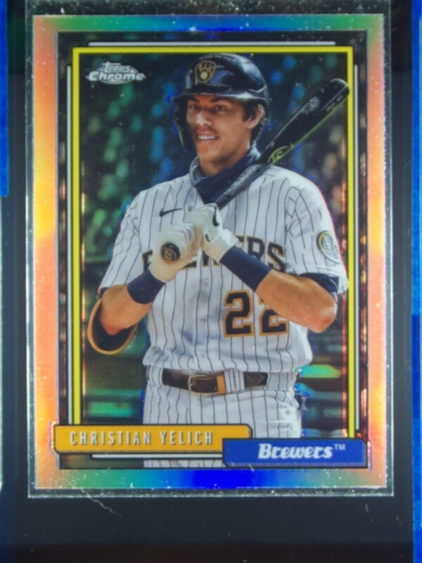 2021 Topps Update Christian Yelich #TC92-28 Brewers 1992 Topps Redux Chrome