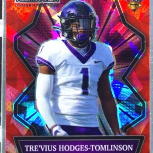2021 Wild Card Alumination NIL Tre'vius Hodges-Tomlinson Red Crystals Holo Lux