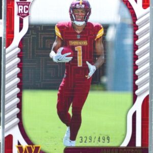 2022 Absolute Jahan Dotson RC Red Squares /499 #110 Commanders