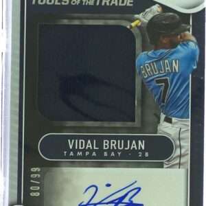 2022 Absolute Vidal Brujan Auto /99 JSY #TTJS-VB Rays Tools of the Trade Jumbo