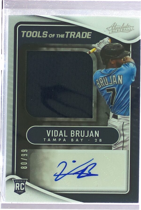2022 Absolute Vidal Brujan Auto /99 JSY #TTJS-VB Rays Tools of the Trade Jumbo
