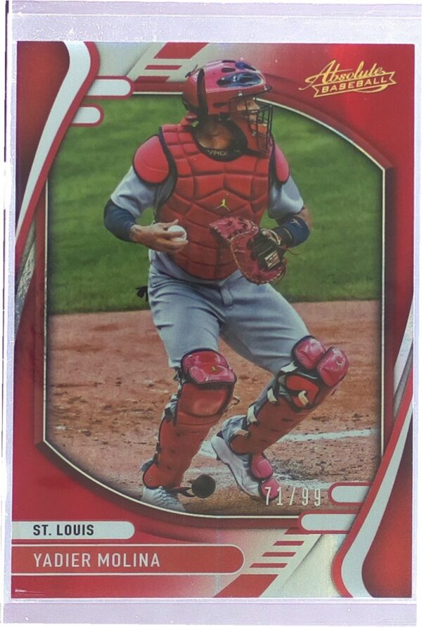 2022 Absolute Yadier Molina Spectrum Red /99 #76 Cardinals