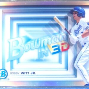 2022 Bowman Bobby Witt Jr. #B3D-14 Royals Bowman in 3D