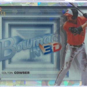 2022 Bowman Chrome Colton Cowser /150 #B3D-20 Orioles 3D Atomic Refractors
