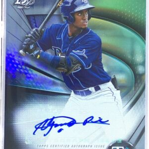 2022 Bowman Platinum Alejandro Pie Auto #TOP-79 Rays Top Prospect Autograph