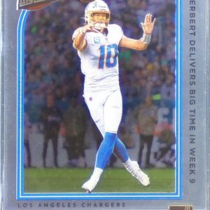 2022 Clearly Donruss Justin Herbert #H-7 Chargers Highlights