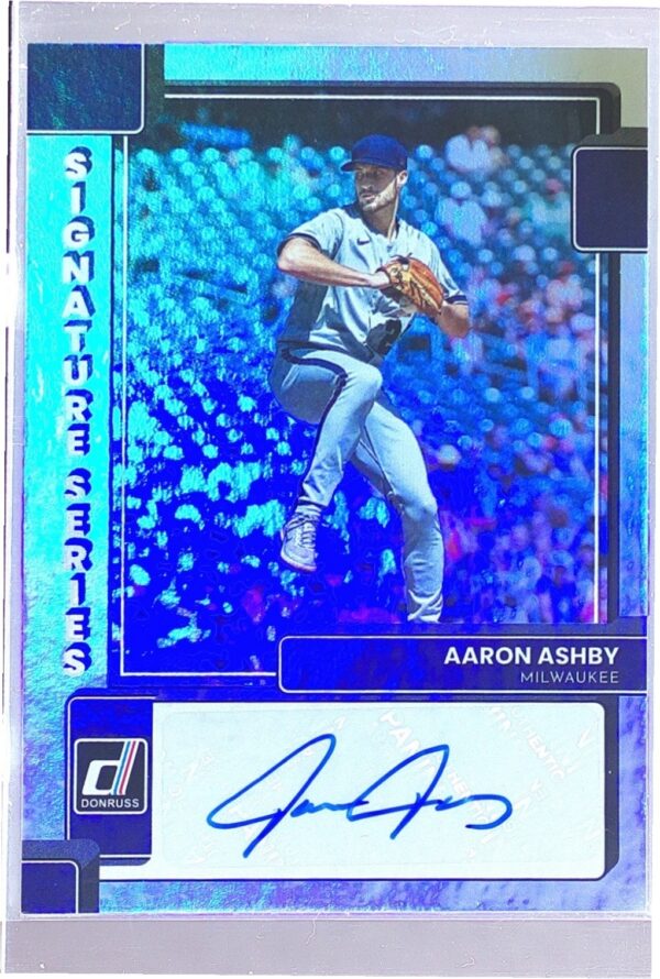 2022 Donruss Aaron Ashby Auto #SS-AA Brewers Signature Series