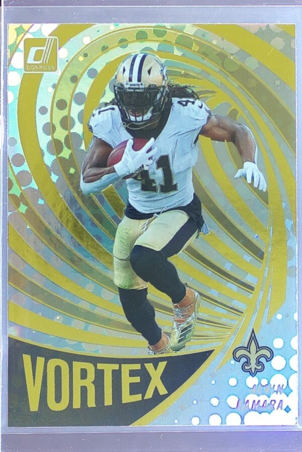 2022 Donruss Alvin Kamara #VTX-8 Saints Vortex