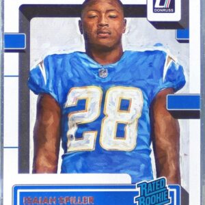 2022 Donruss Isaiah Spiller Canvas RC #316 Chargers