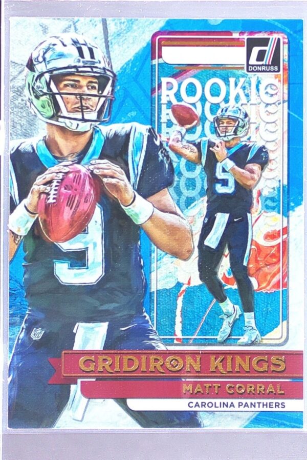 2022 Donruss Matt Corral RC #RGK-2 Panthers Rookie Gridiron Kings