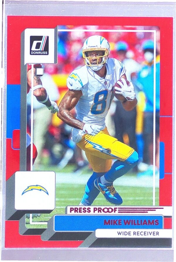 2022 Donruss Mike Williams Red Press Proof #292 Chargers