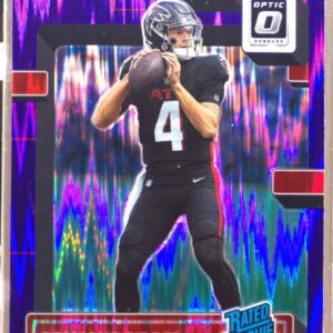 2022 Donruss Optic Desmond Ridder RC Purple Shock #202 Falcons