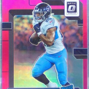 2022 Donruss Optic Hassan Haskins Pink RC #242 Titans