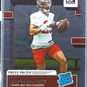 2022 Donruss Rachaad White RC Silver Press Proof /100 #399 Buccaneers