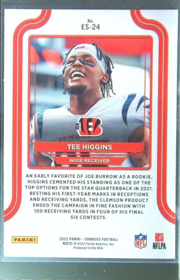 2022 Donruss Tee Higgins #ES-24 Bengals Elite Series - Image 3