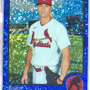 2022 Heritage Jack Flaherty Chrome Blue Sparkle #490 Cardinals