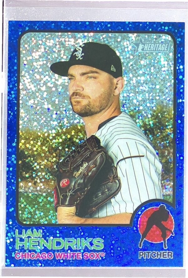 2022 Heritage Liam Hendriks Chrome Blue Sparkle #6 Sox