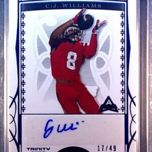 2022 Leaf Trinity C.J. Williams Auto /49 #BA-CJW Trojans Navy