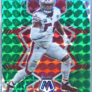 2022 Mosaic Fred Warner Mosaic Green #222 49ers