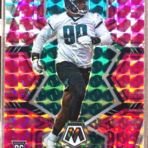 2022 Mosaic Jordan Davis RC Mosaic Camo Pink #370 Eagles