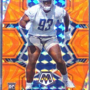 2022 Mosaic Josh Paschal Mosaic Reactive Orange RC #388 Lions