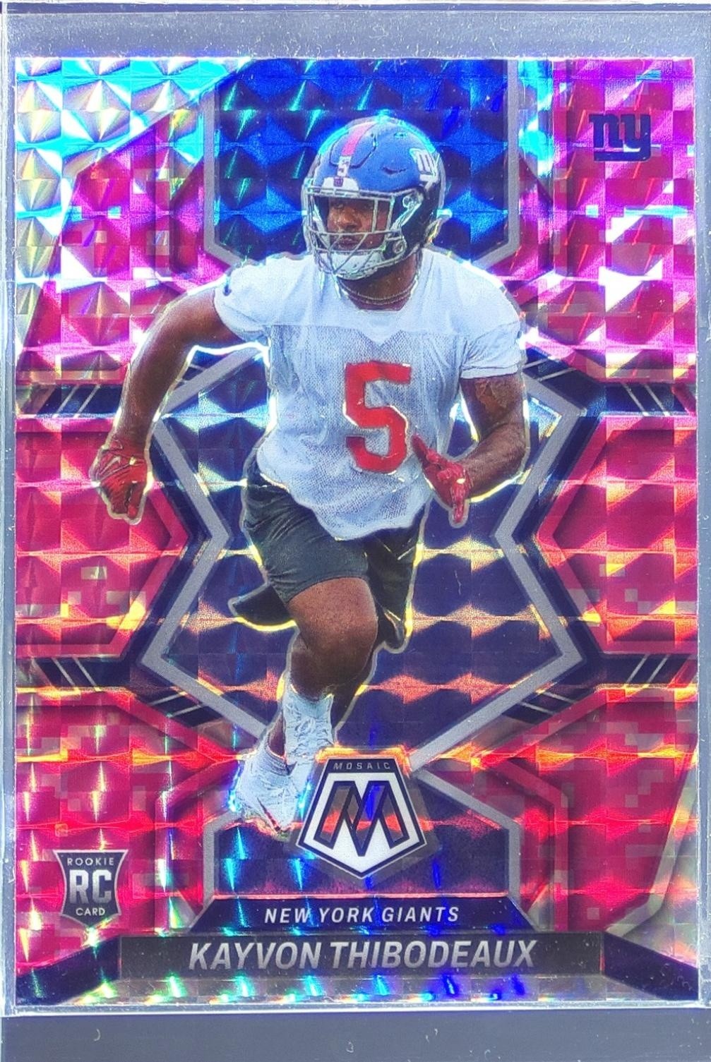 2022 Mosaic Kayvon Thibodeaux Mosaic Camo Pink RC #344 Giants